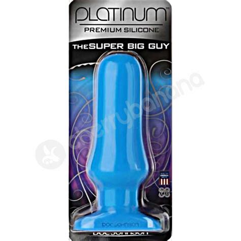 platinum the super big guy blue 5 75 14 6cm butt plug