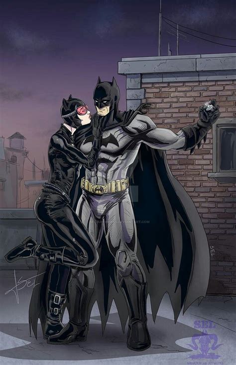 The Cat And The Bat Batman And Catwoman Batman And Superman