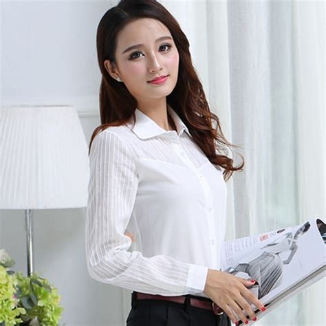 my newin spring office lady shirt long sleeved blouse women s chiffon