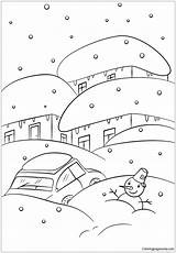 Winter Pages Weather Coloring Color Kids sketch template