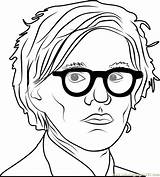 Warhol Andy Coloring Pages Getcolorings Printable Color Coloringpages101 sketch template