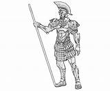 Coloring Pages Atlantica Character Oracle Spartan Printable Another sketch template