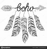 Arrow Chic Zentangle Henna Adult Feathers sketch template