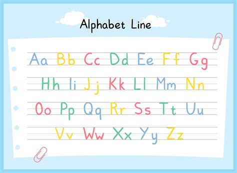 alphabet  lines worksheet