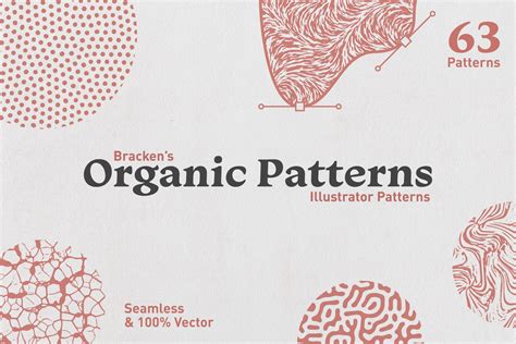 organic patterns  illustrator custom designed graphic patterns