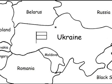 ukraine printable handouts with map and flag to color by tspeelman teaching resources tes