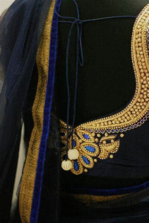 sparkling fashion sarees with designer maggam and zardosi work blouses