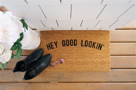 hey good lookin  door mat etsy