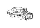 coloring page auto mechanic  printable coloring pages img