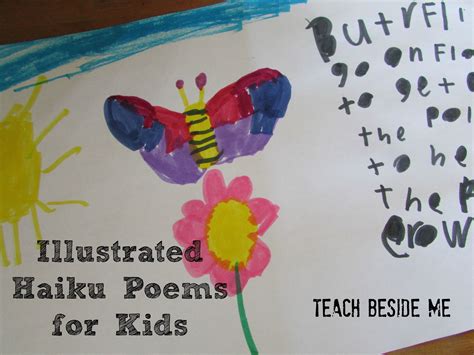 illustrated haiku poems  kids poem homeschool  teaching ideas