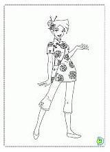 Coloring Totally Spies Pages Dinokids sketch template