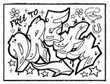 Schrift Ausmalen Coole Nachzeichnen Graffitibild sketch template