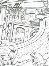 Piet Piraat Schip Dolfijn Cliparts Piraci Fun Kolorowanki Dla Animaatjes Pirat sketch template
