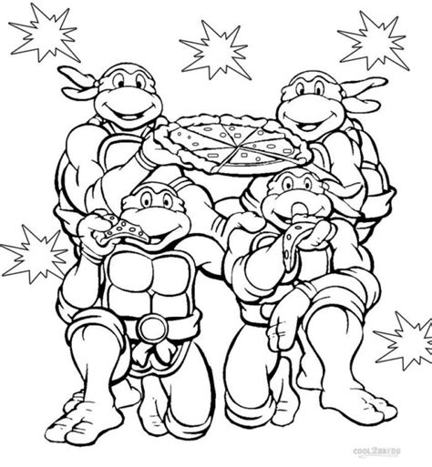 friendly ninja turtles pages coloring pages