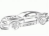 Coloring Mustang 2004 Popular Car Super sketch template