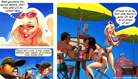 adult comic of hot big tit bikini milf working a new summer job pichunter