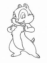 Coloring Pages Dale Chip Printable Popular sketch template