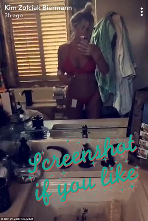 Kim Zolciak Models Scarlet Bikini In Bathroom Selfie Video