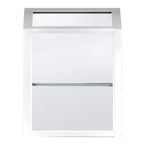 jeld wen        series white vinyl garden window  fiberglass mesh