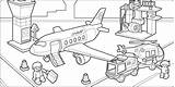 Airport Coloring Pages Kids Printable Theme Lego Google Airports Preschool Small Flying sketch template