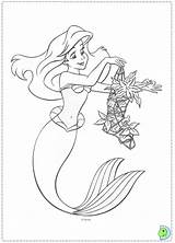 Petite Sirène La Coloriage Coloring Mermaid Dinokids Disney Little Close Print Pages Choose Board sketch template