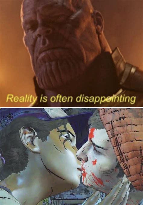reality is often disappointing thewalkingdeadgame