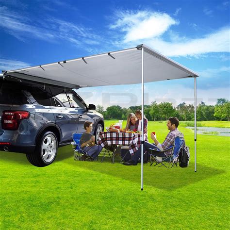 car side awning roof rack tents shades camping  wd grey ebay