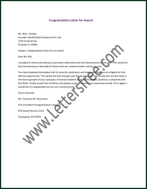 congratulation letter  graduation letter resume template