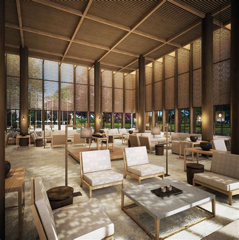 aman  shanghai hotel interiors hotel lobby design lobby design