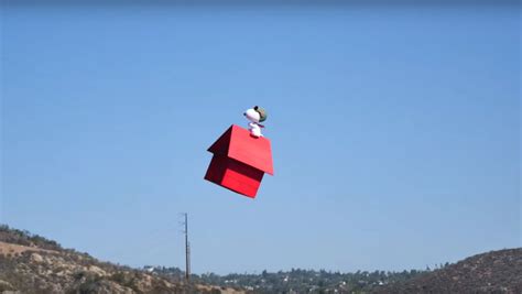 flying ace snoopy  peanuts  drone treatment nerdist