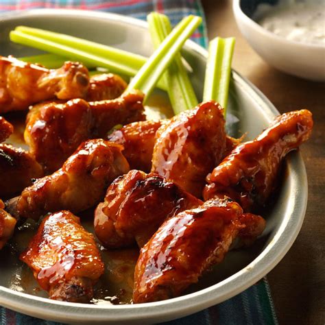 glazed chicken wings recipe taste  home