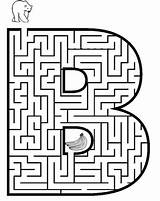 Maze Coloring Printable Letter Advertisement Book sketch template