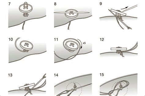 Infographic How To Sew On A Button Recoil Offgrid