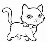 Coloring Kitten Pages Printable Kids sketch template