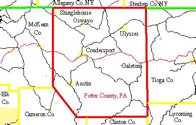 maps  potter county pa