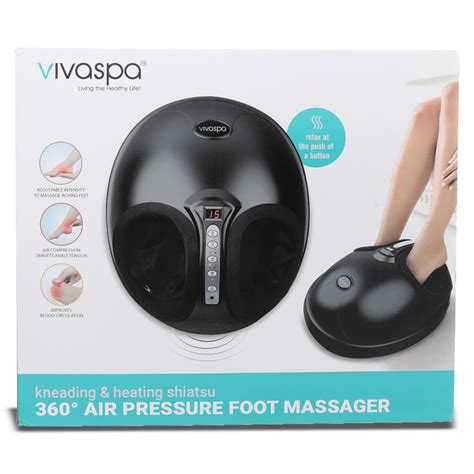Sidedeal Vivaspa Shiatsu Air Pressure Foot Massager With 360 Degree