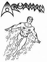 Coloring Pages Aquaman Color Boys Recommended sketch template