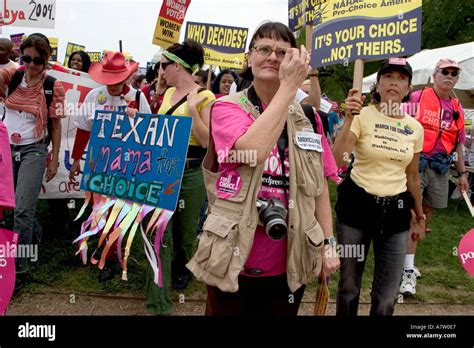 Both Women And Men March During The Pro Choice March On Washington On