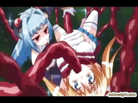 pregnant anime drilled by tentacles monster
