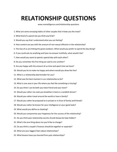 33 relationship questions quickly spark great conversations