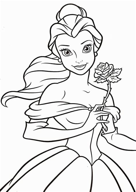 easy  print beauty   beast coloring pages tulamama