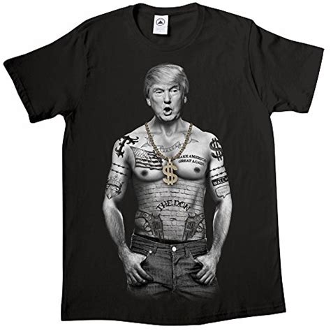 unisex adult trump nation gangster donald trump black  shirt