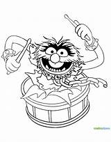 Muppet Muppets Coloring Animal Pages Drawing Show Printable Babies Christmas Drum Drumming Drums Carol Kids Wanted Most Sheets Color Colouring sketch template
