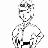 Police Woman Pages Coloring Colouring People Getcolorings Getdrawings Printable Kids sketch template