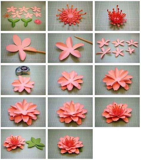paper flowers  arranged   ways