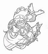 Ashe Lineart sketch template