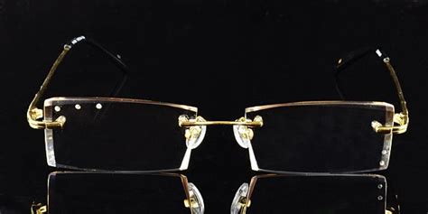 pin on diamond style rimless glasses
