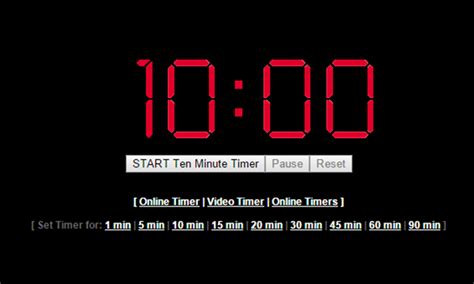 minute timer  seconds  timer