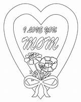 Mom Coloring Pages Heart Roses Drawing Cute Super Hearts Printable Template Adults Sheets Say Color Getcolorings Mothers Teacher Family Sketch sketch template