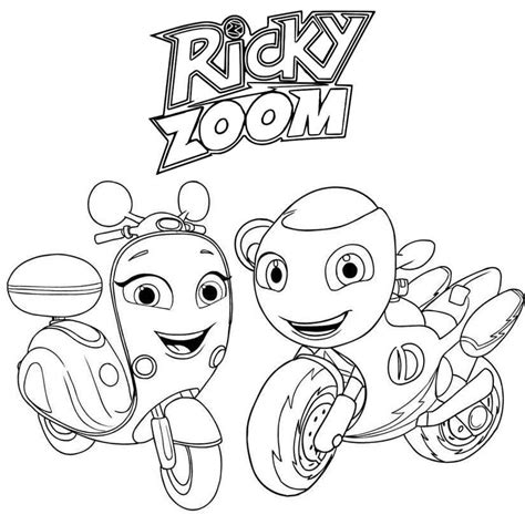 ricky zoom coloring pages getcoloringpages  ricky zoom coloring